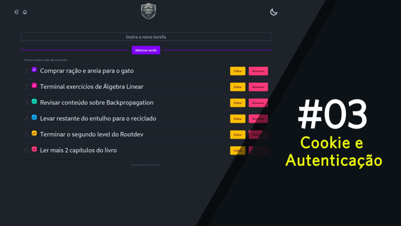Como Criar um App Web com Crow C++ ::  Cookie e Autenticação - PARTE 3