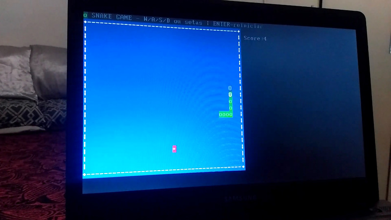 Adicionei um Jogo ao Sistema Operacional Que Eu Criei