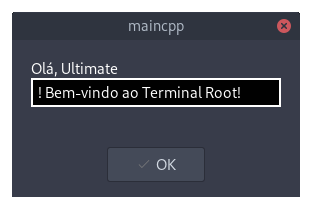 Olá, Ultimate++! Bem-vindo ao Terminal Root!