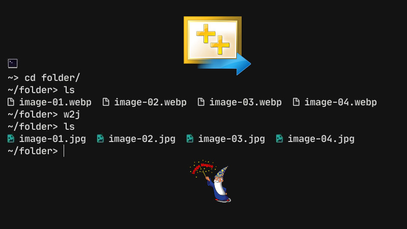 Como converter várias imagens WEBP para JPG com C++ e ImageMagick