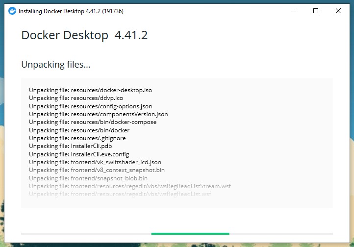 Docker installing