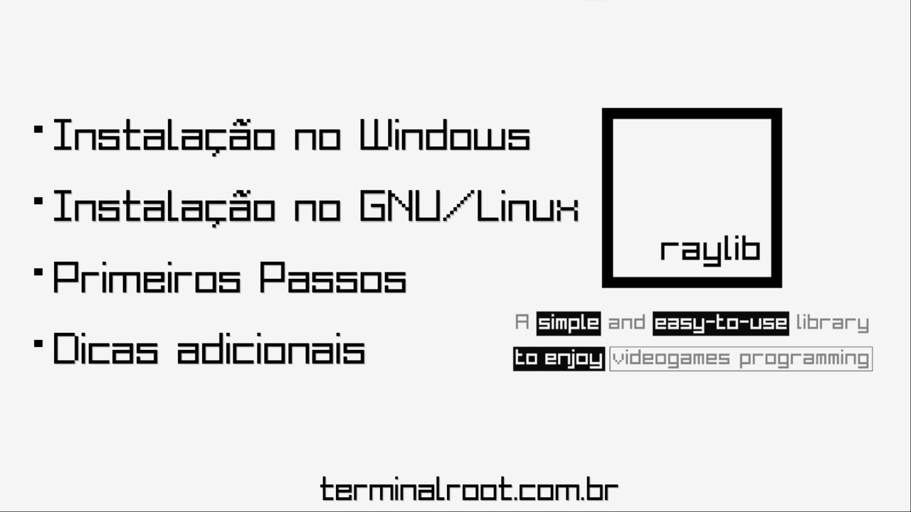 Crie Jogos para Windows, Linux e Web com Raylib C/C++ 