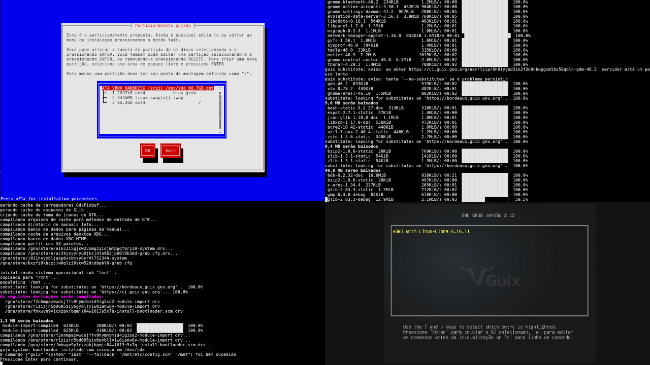 GNU Guix multiple screens