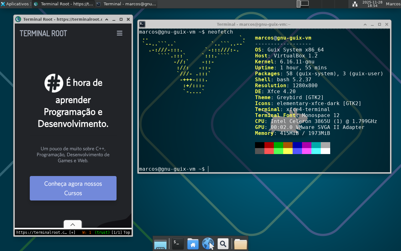 GNU Guix Terminal Root