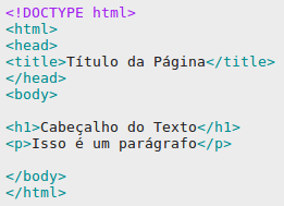 Estrutura HTML