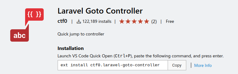 Laravel Goto Controllerext-laravel-php-plus/