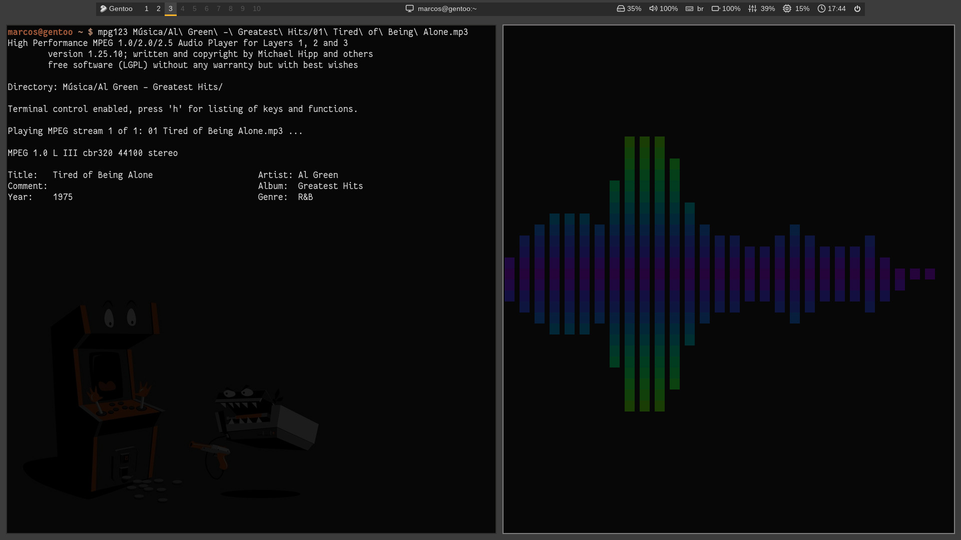Instale um Visualizar Gráfico de Música no seu Linux