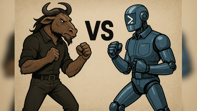 50 Comandos GNU X 50 Comandos PowerShell