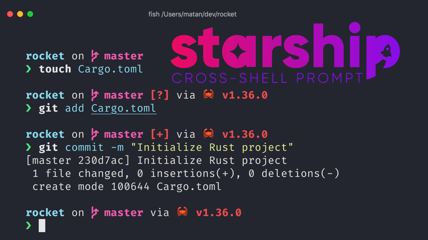 Customize seu prompt com Starship escrito em Rust