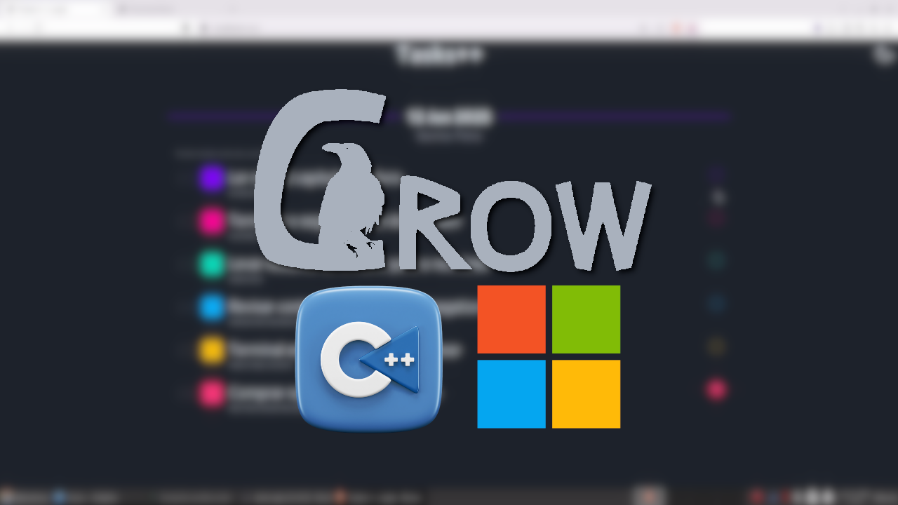 Como Instalar o Crow C++ no Windows